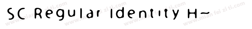 SC Regular Identity H字体转换
